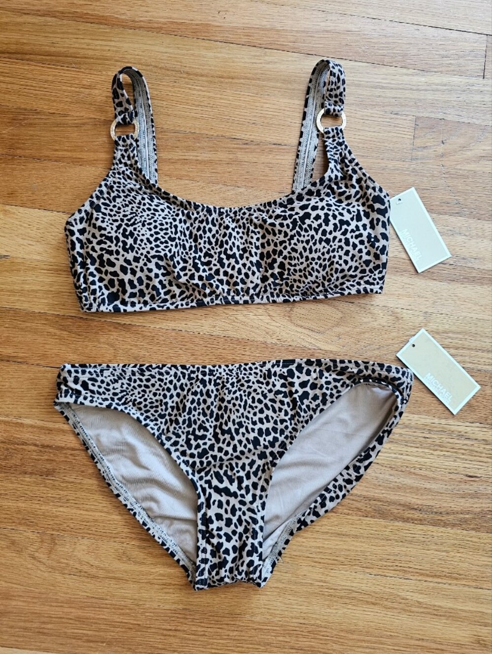 NWT Michael Kors Leopard Print Bikini Set